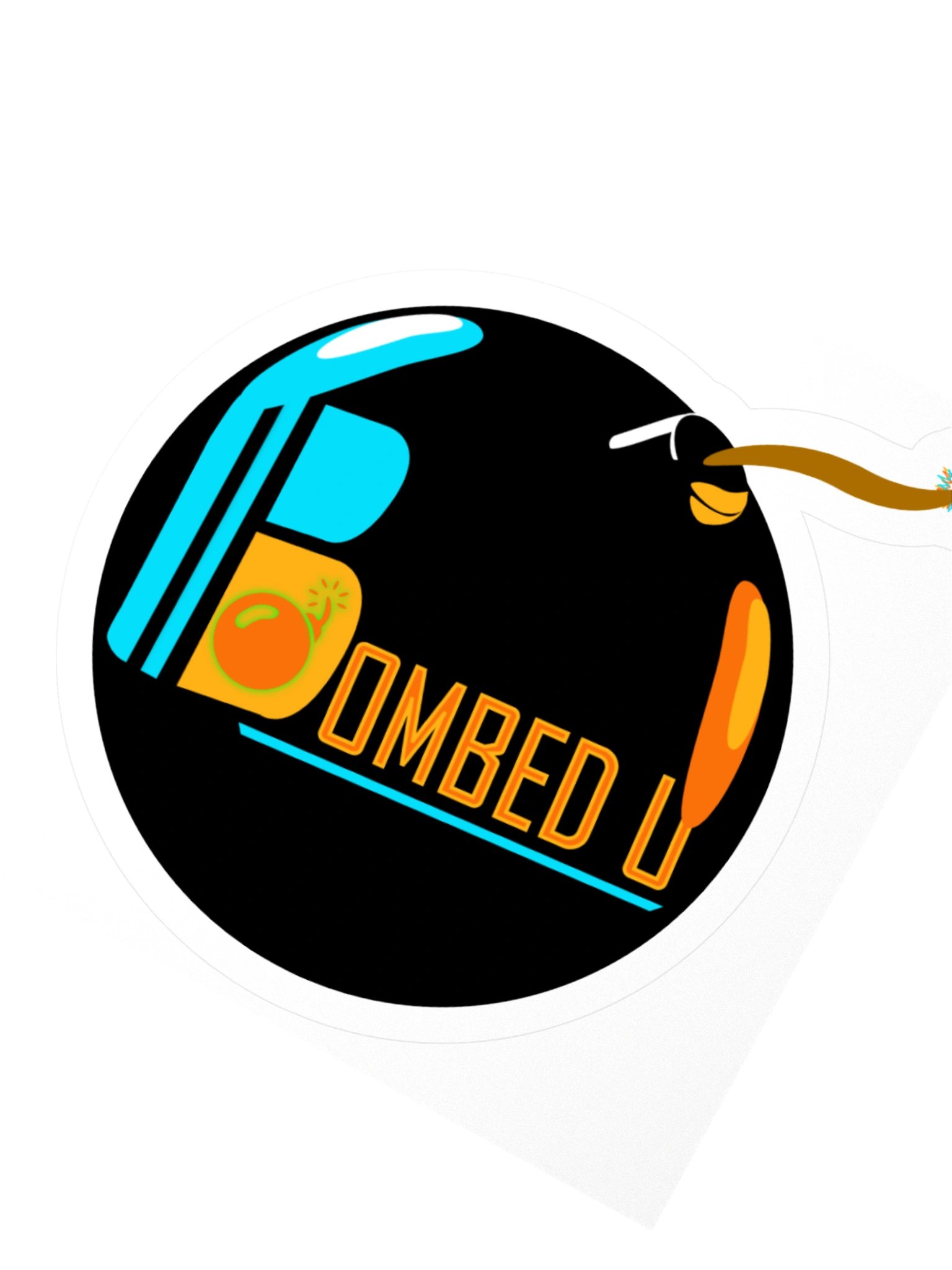 BOMBED U Logo Sticker product image (2)