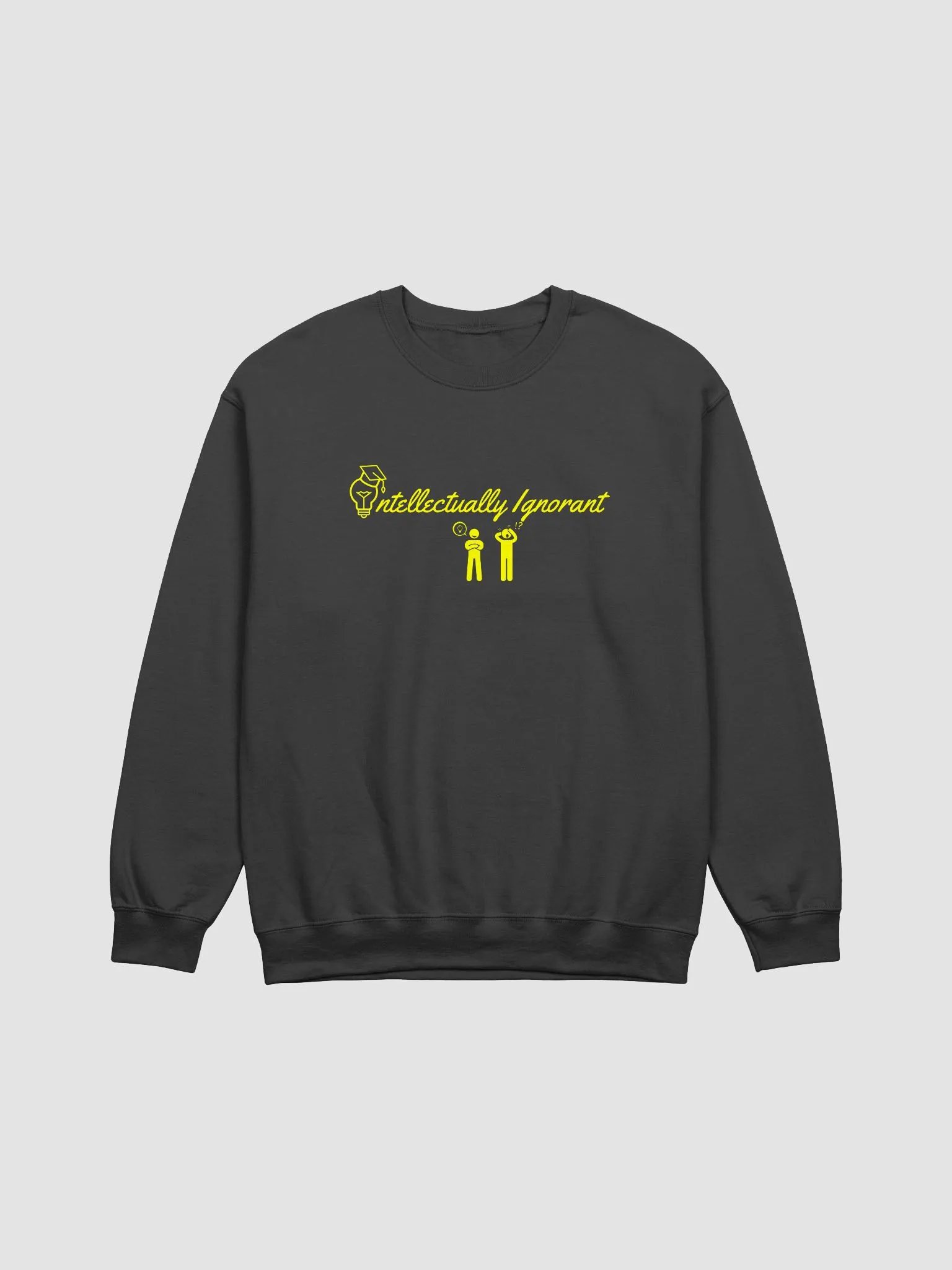 Intellectually Ignorant (Yellow LOGO) Crewneck Sweatshirt product image (1)