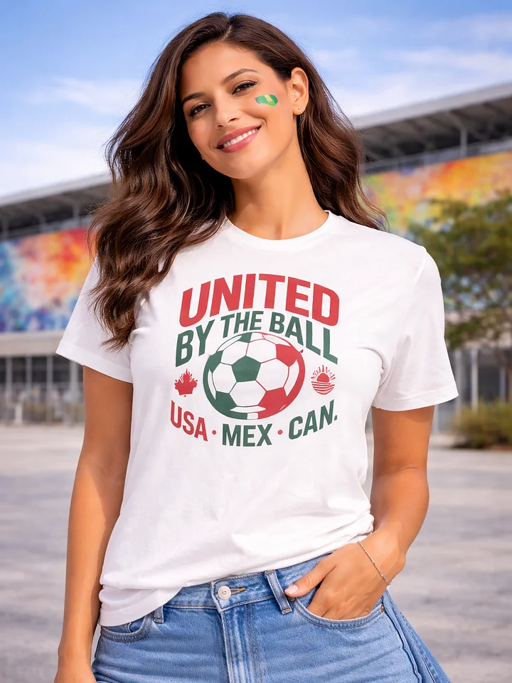 United by the Ball USA Mexico Canada Soccer Fan Shirt product image (2)