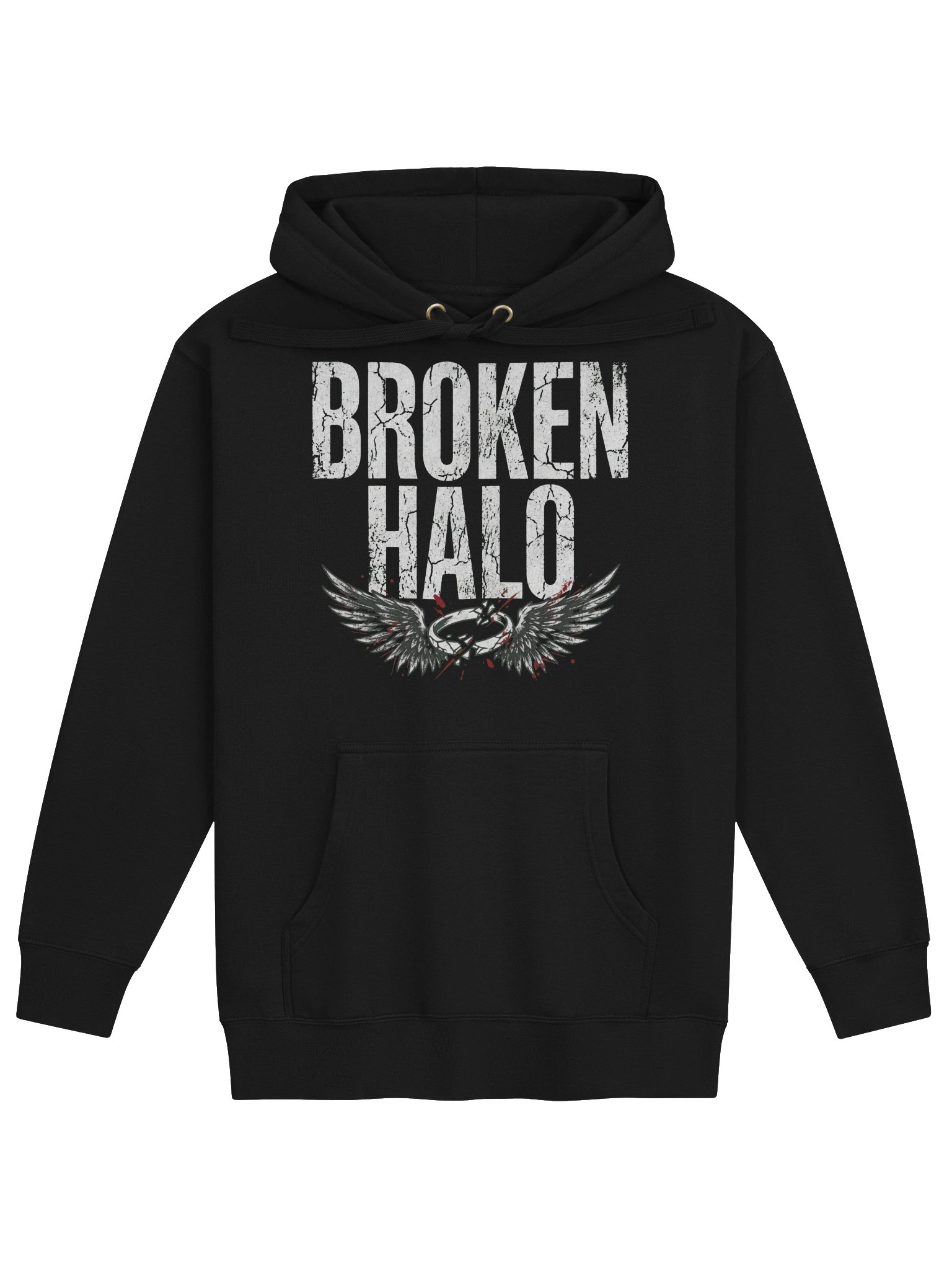 Broken Halo Distressed Graphic Hoodie product image (1)