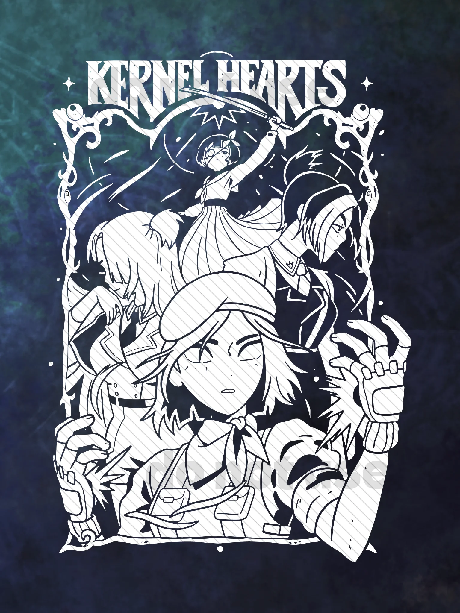 Kernel Hearts OG design T-Shirt product image (4)