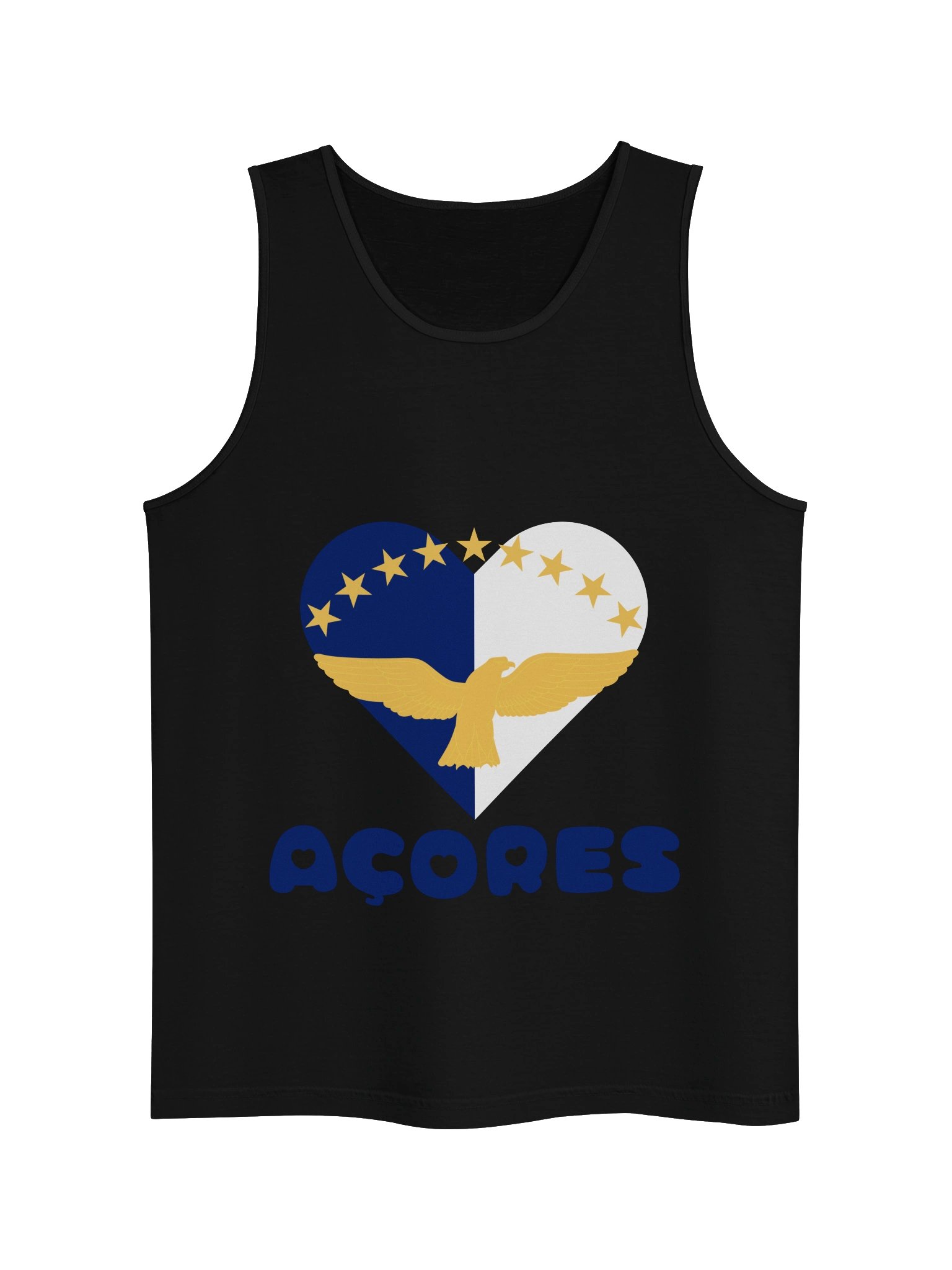 flag heart azores tank top product image (1)