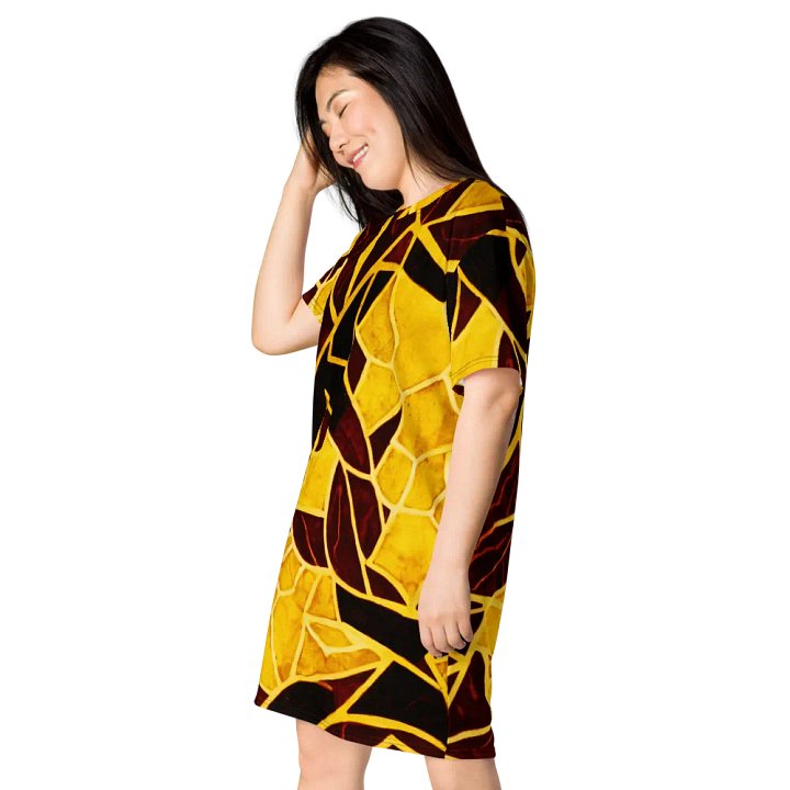 Abstract Leaves T Shirt Dress product image (1)