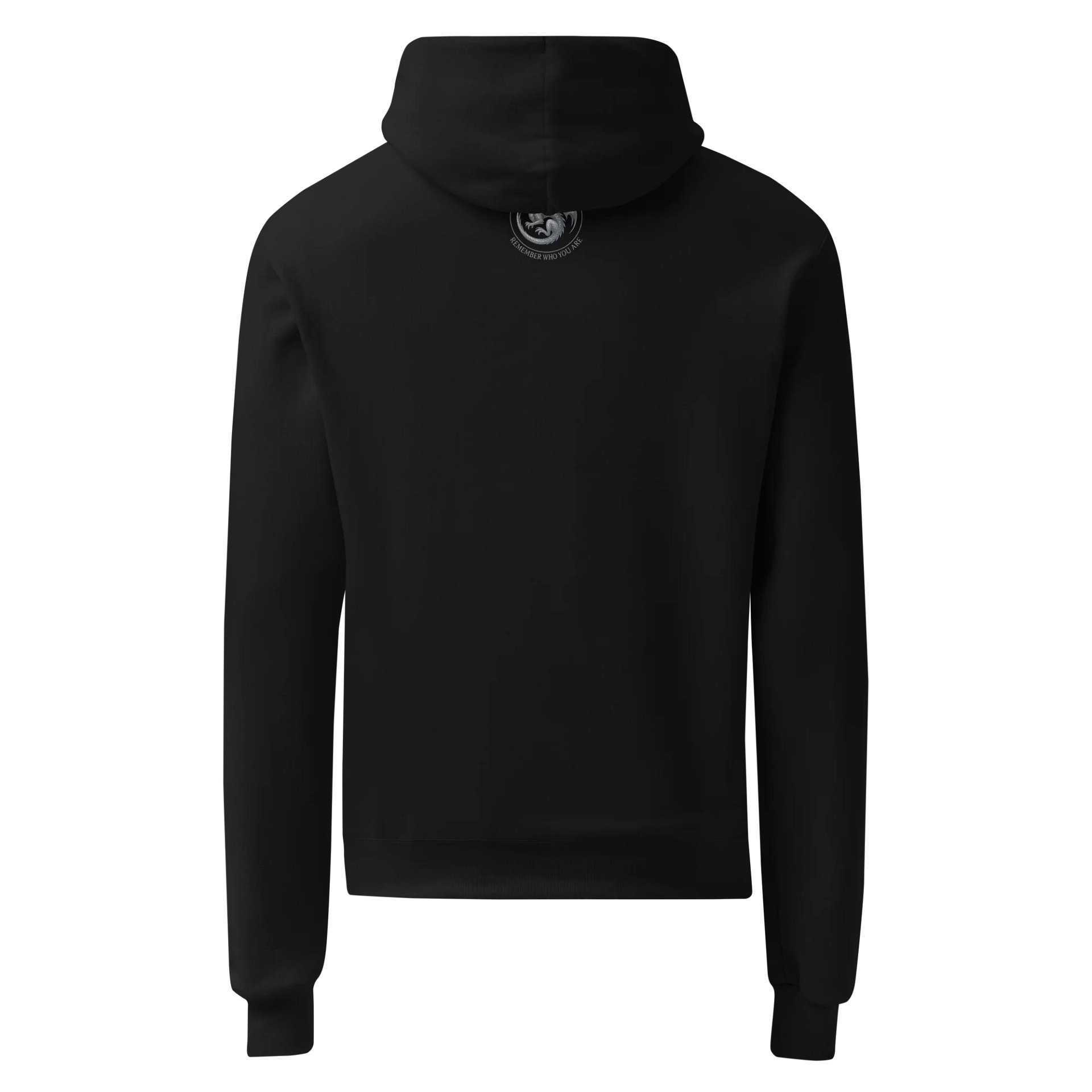 ⚪ Silver Dragon Hoodie – “Remember Who You Are” (Champion Edition) product image (3)