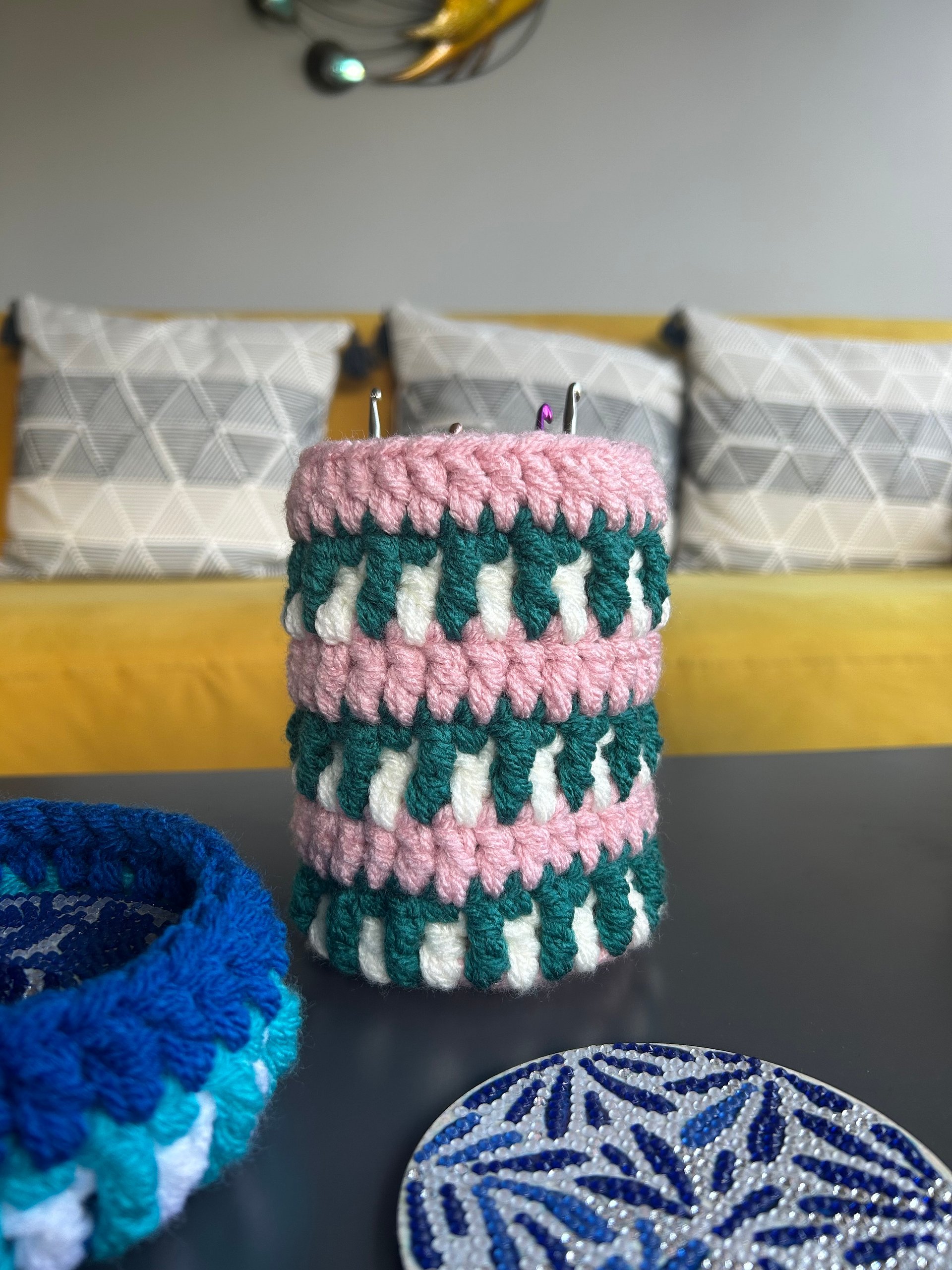 Interlocking Crochet Basket PDF Pattern product image (1)
