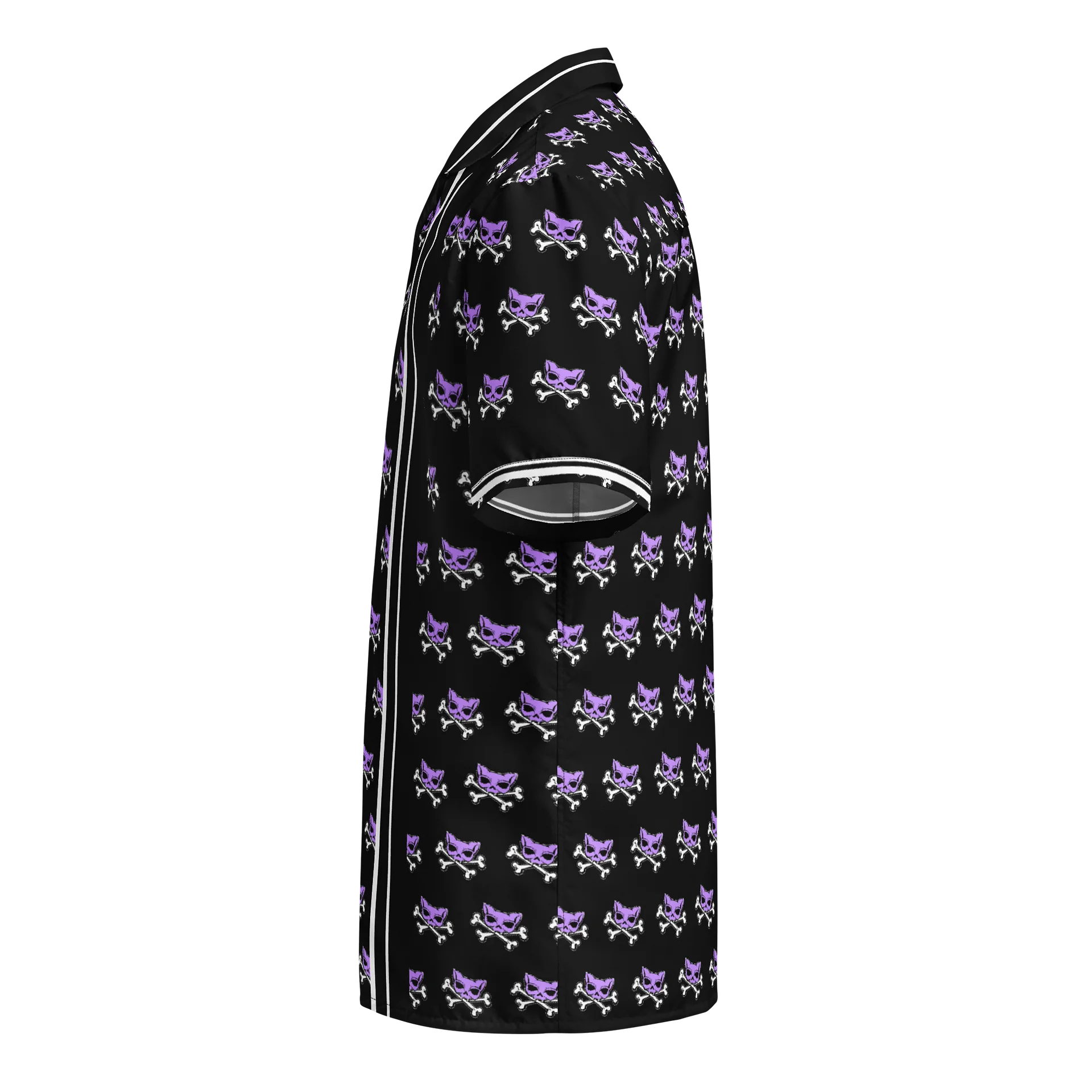 Purple and Blaque Katskull Bowlng Shirt product image (3)