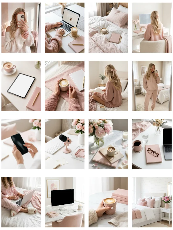 MRR & PLR Pink Aesthetic Stock Photos product image (2)