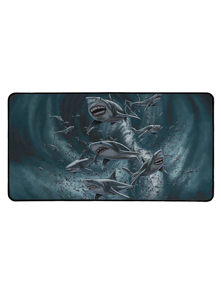 'Sharknado' Hand Drawn Playmat by DarkSideTokens! product image (1)
