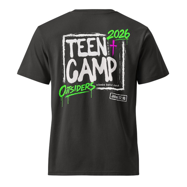 Teen Camp 2026 - Stanley/Stella Unisex Garment Dyed T-Shirt product image (2)