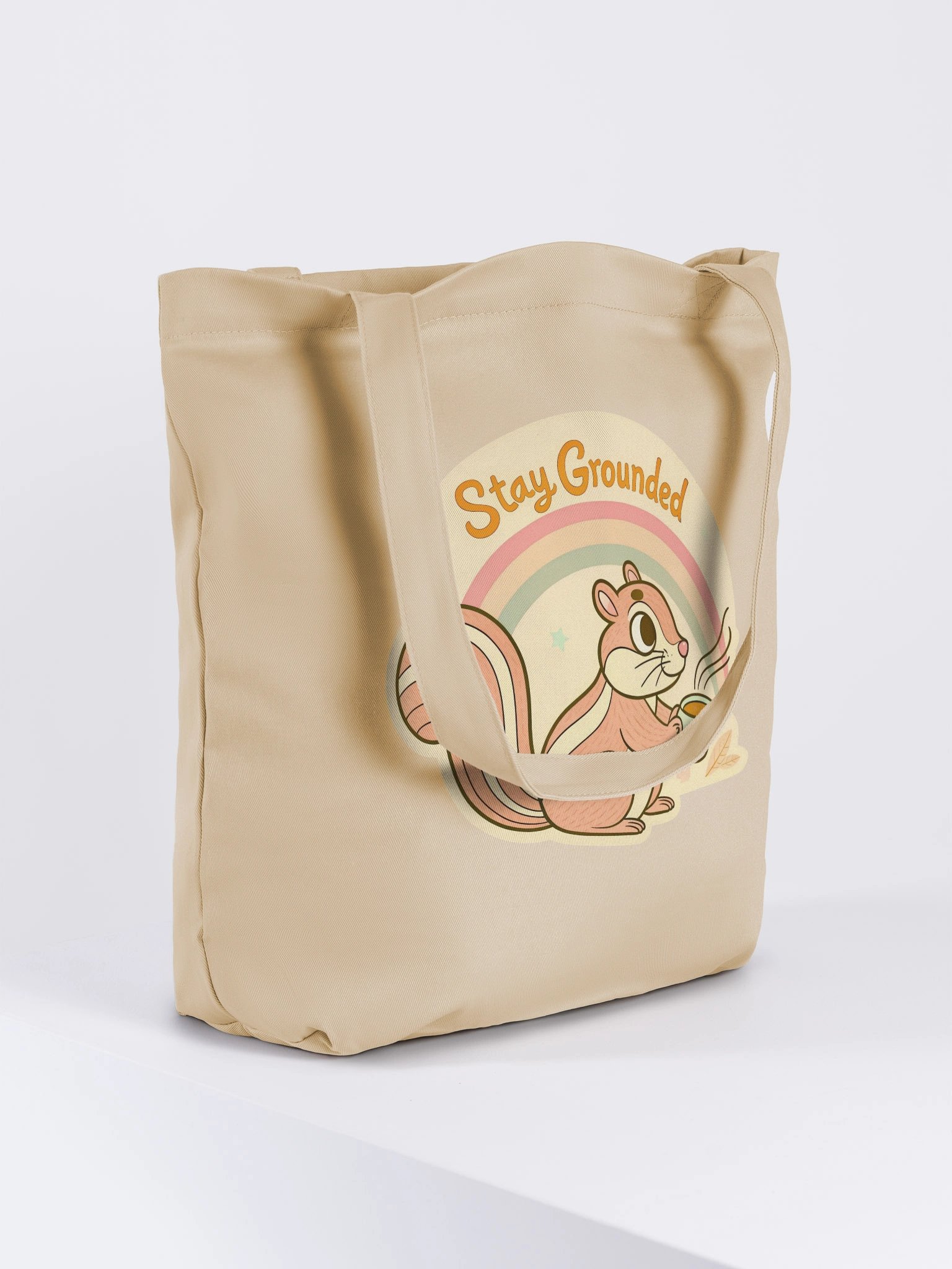 Stay Grounded Chipmunk Eco Tote product image (4)
