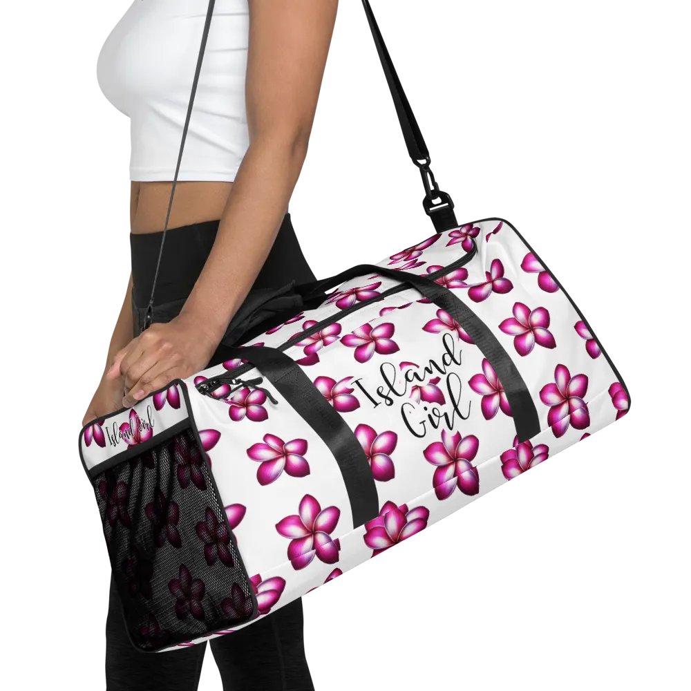 Island Girl Plumeria Duffle Bag - Tropical Bliss for Your Adventures product image (4)