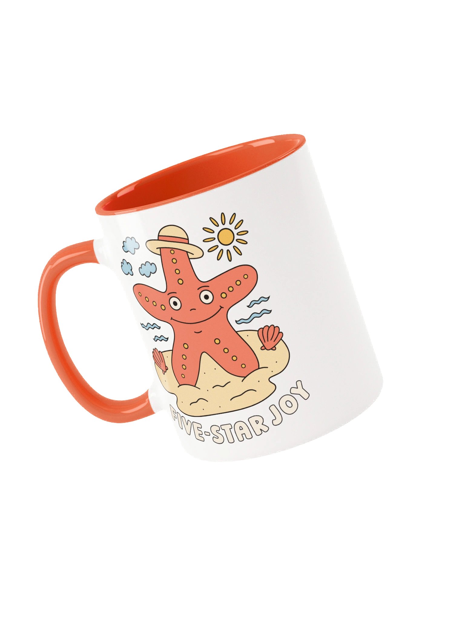 Five-Star Joy Cute Silly Funny Starfish Mug product image (3)