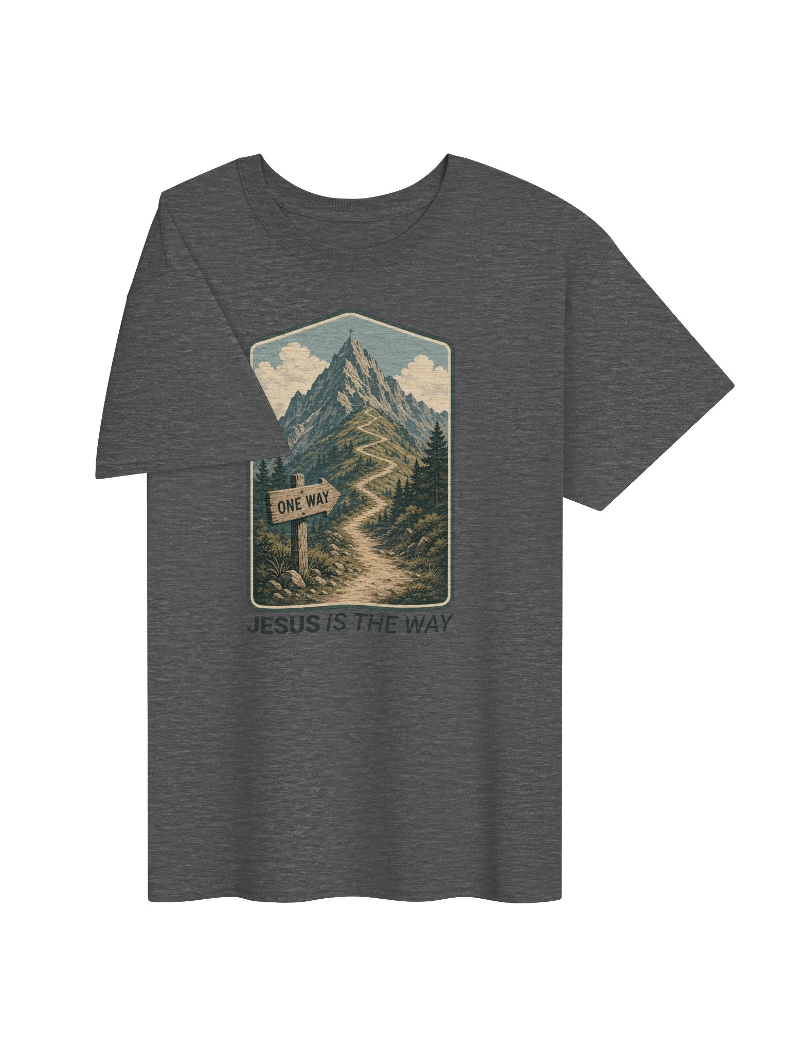 Jesus Is the Way – Mountain Trail Tee product image (31)