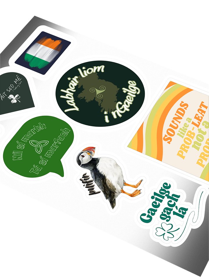 Gaeilge Immersion Starter Pack Sticker Sheet product image (2)