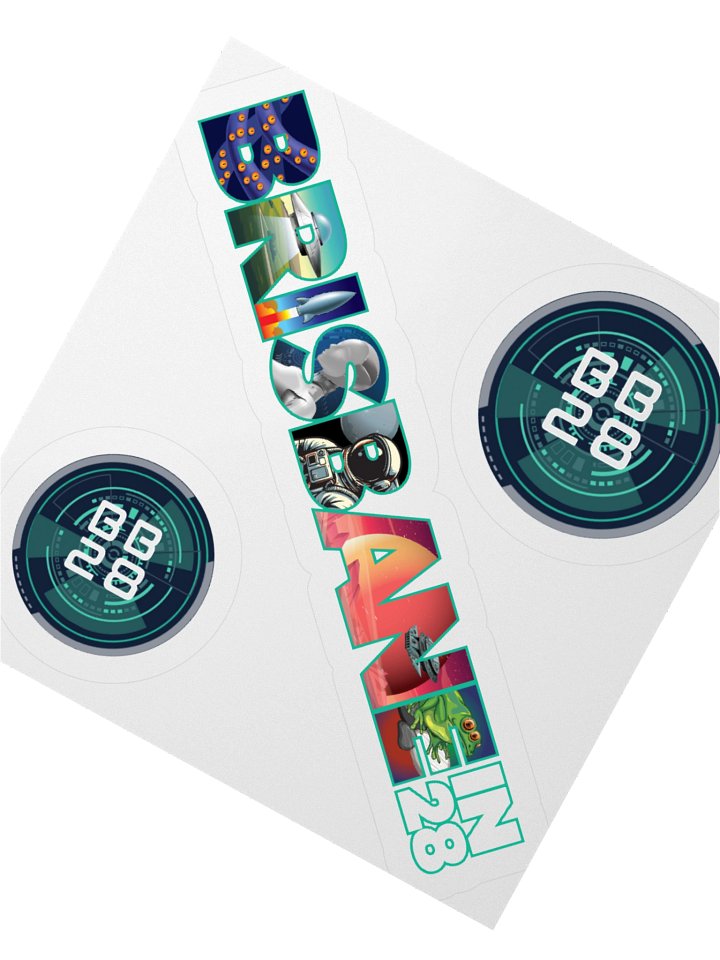 BrisbaneIn28 - Bid Sticker Set (Seattle) product image (2)