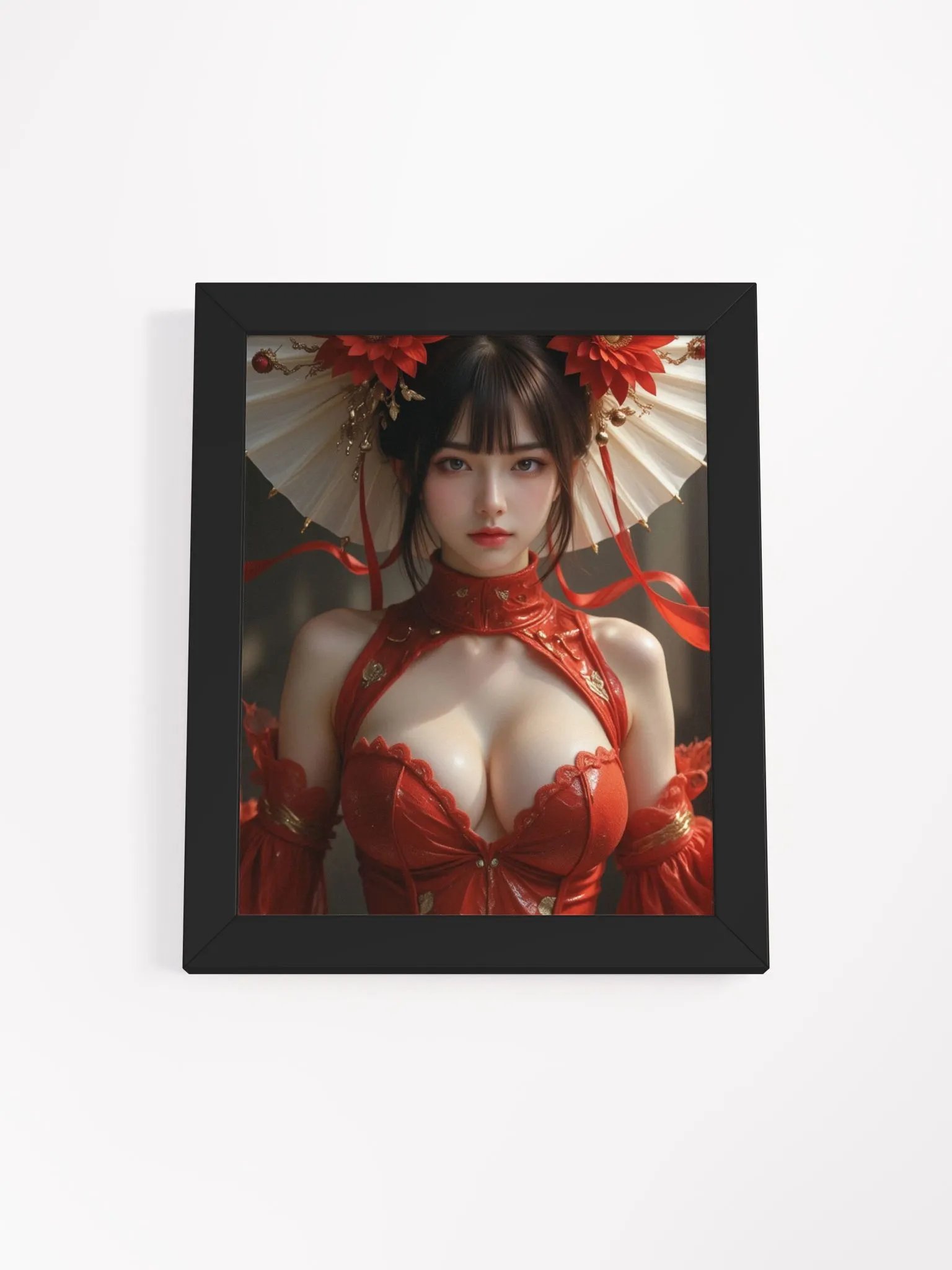 Crimson Elegance Framed Art Poster product image (2)