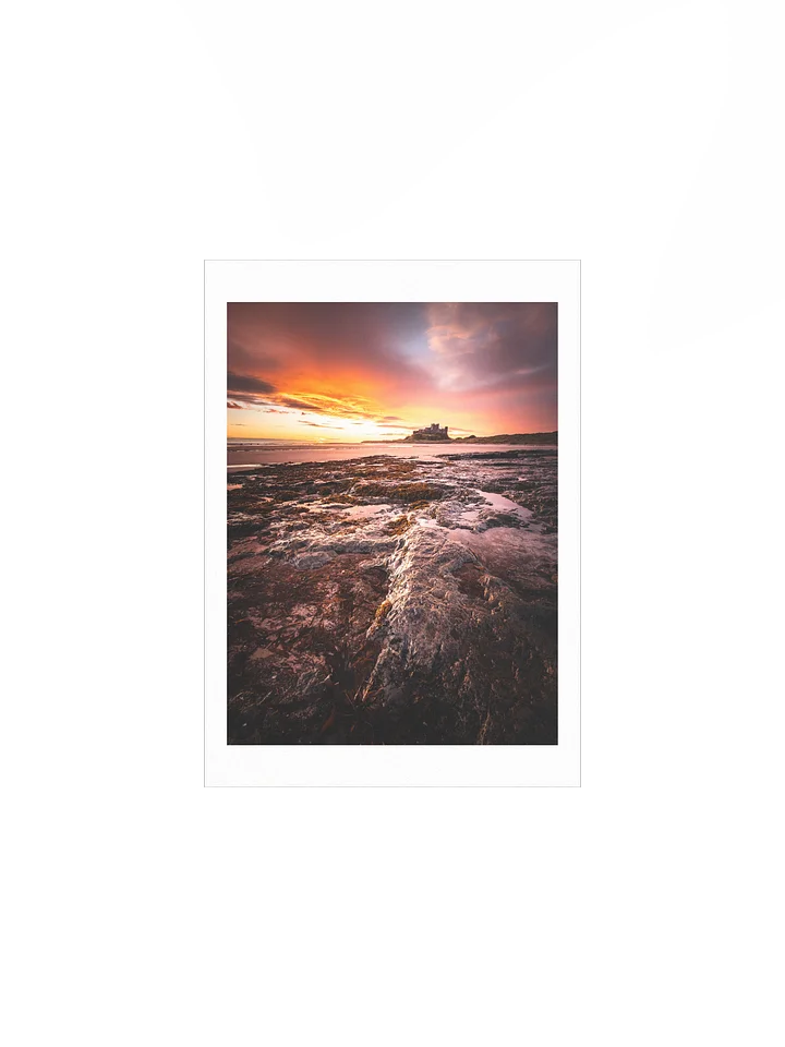 Bamburgh Castle Sunrise Poster Print product image (1)
