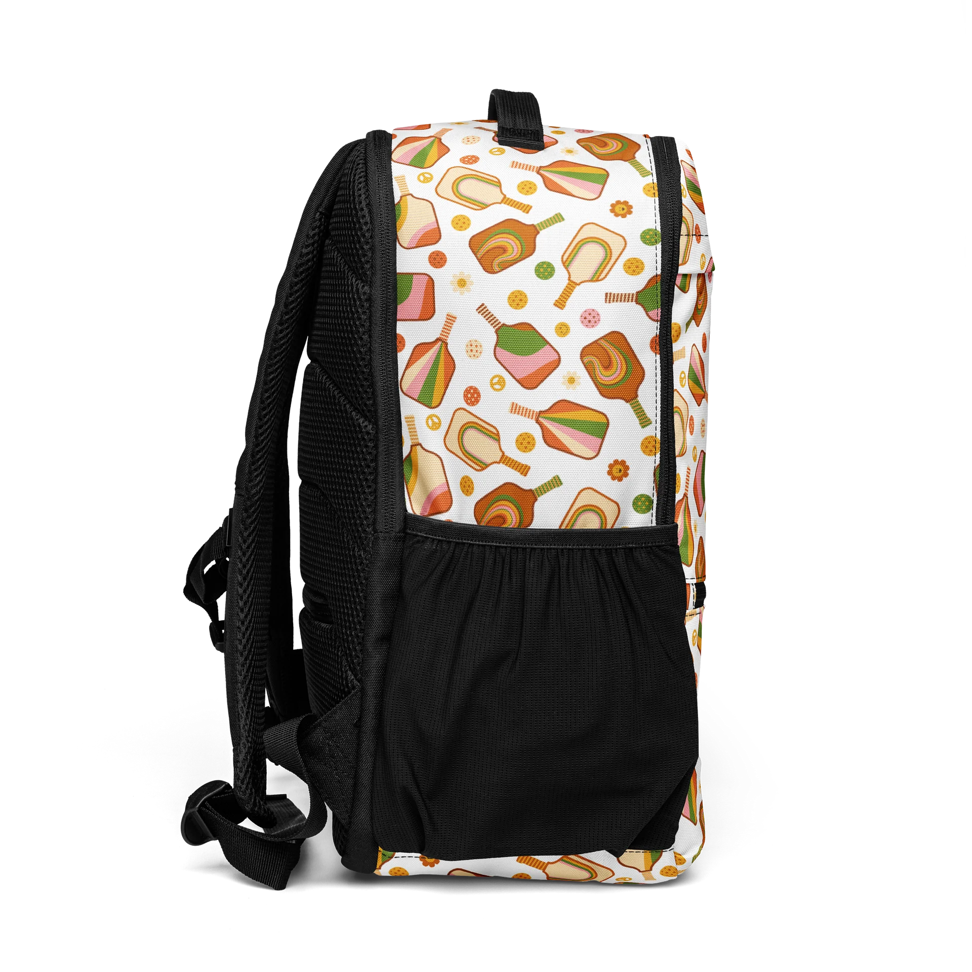 Groovy Retro Pickleball Backpack with Pockets product image (6)