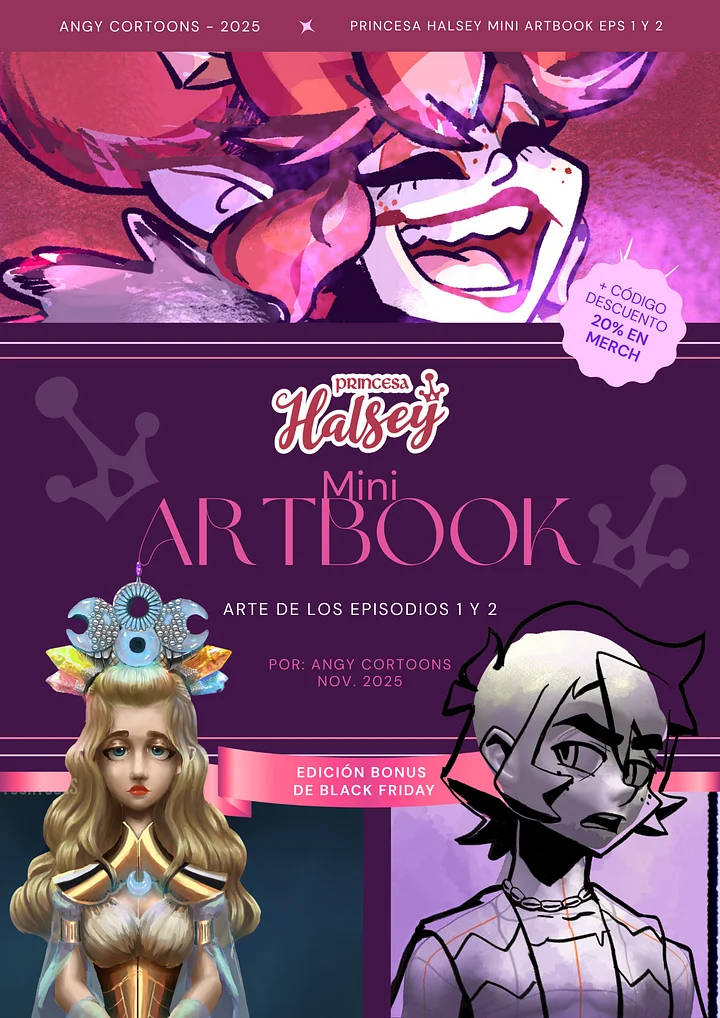 Princesa Halsey Mini Artbook Eps 1 y 2 product image (1)