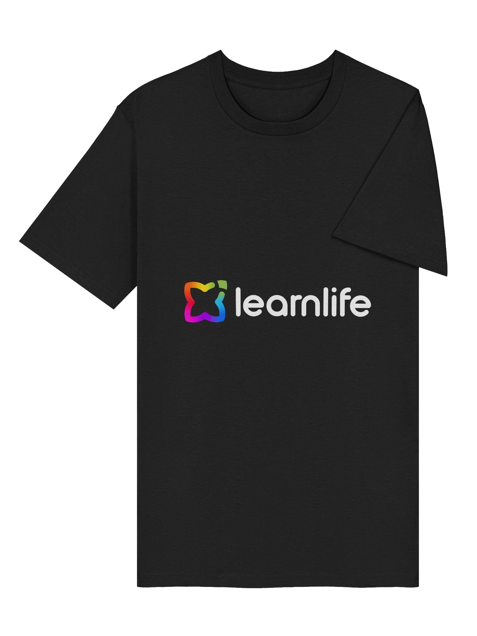 Adult/Teen Tee - Organic - Horizontal Logo - Rainbow & Charcoal product image (6)
