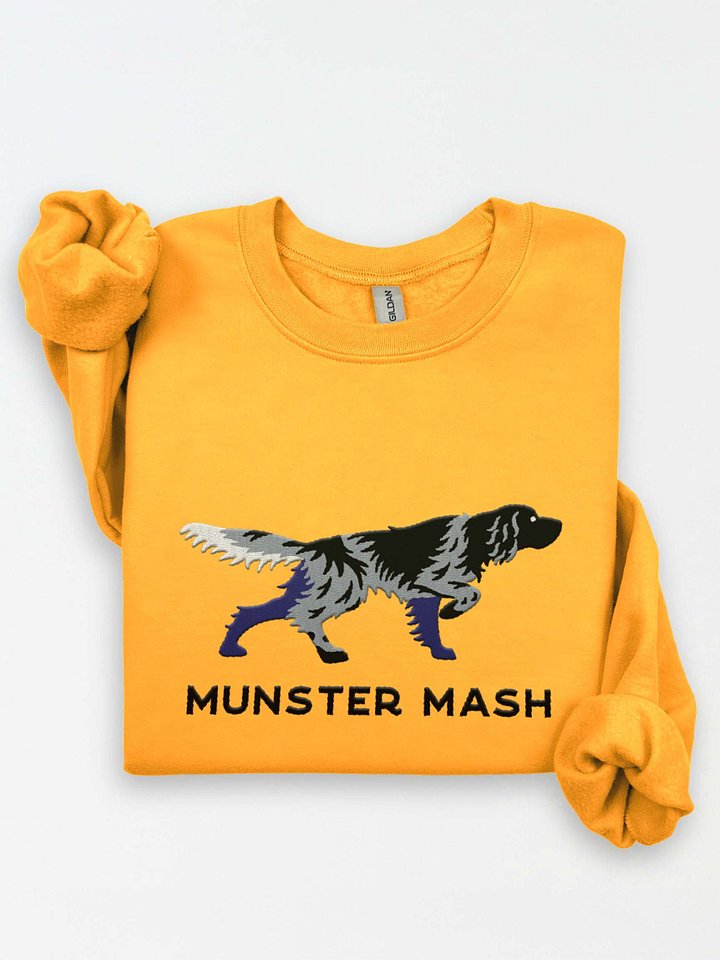 Munster Mash Sweatshirt (Embroidered) of a Large Münsterländer(Blue Roan) product image (1)