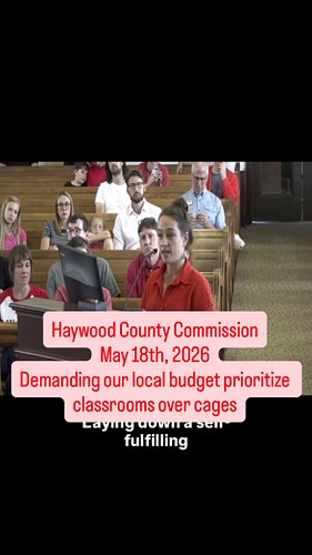 Public comment made at the Haywood County Commissioners meeting on May 18th, 2026 during a hearing regarding the county budge...