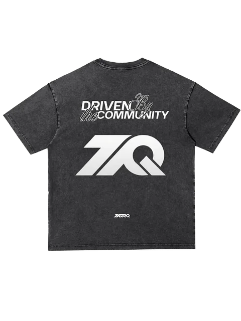 Driven by the Community: Snow Washed Heavyweight Oversize T-Shirt