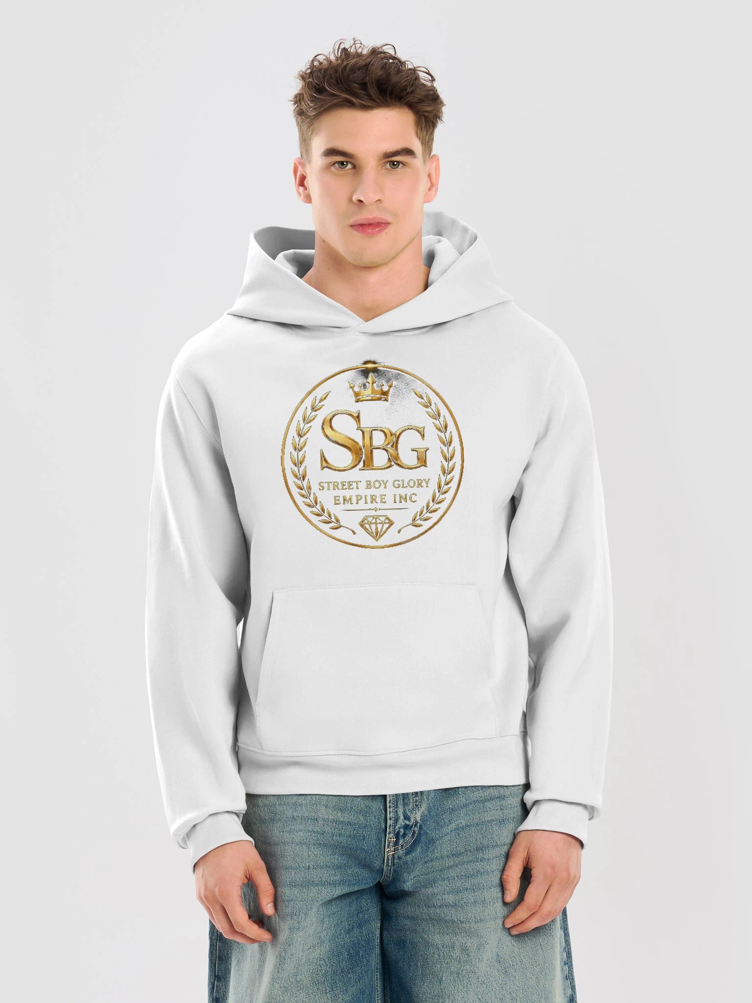 Street Boy Glory Empire Laurel Crest Hoodie | Bella+Canvas Oversized product image (25)