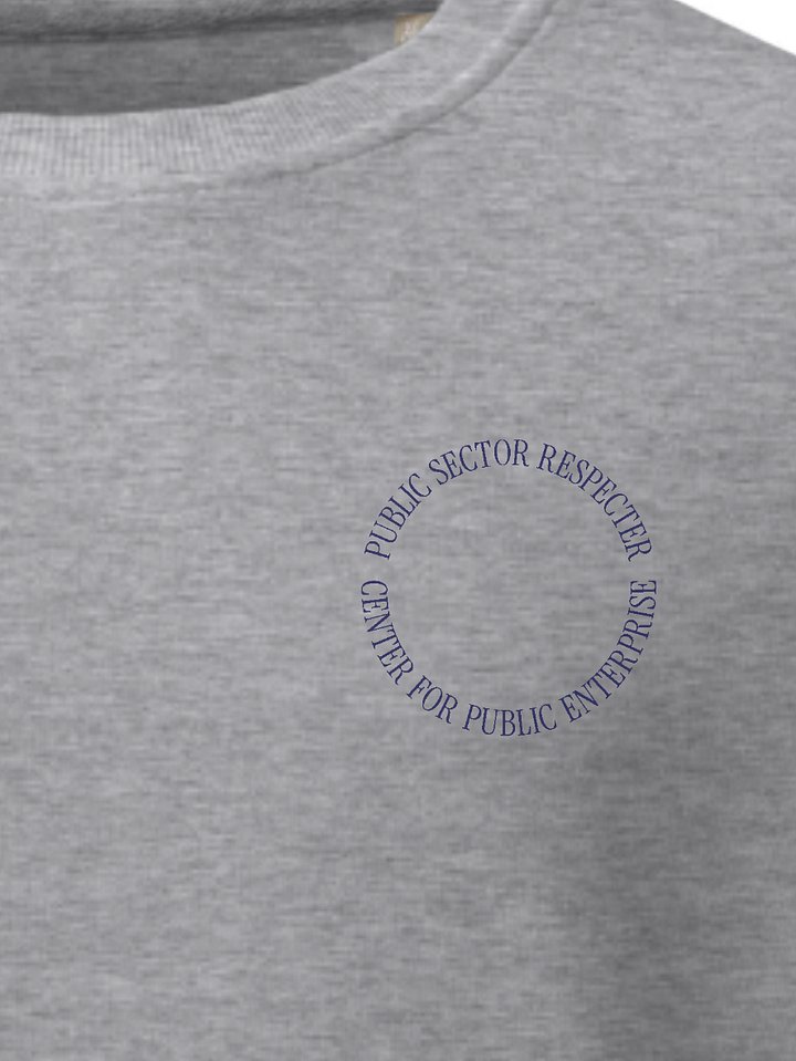 Embroidered Circle Crewneck (Gray) product image (2)