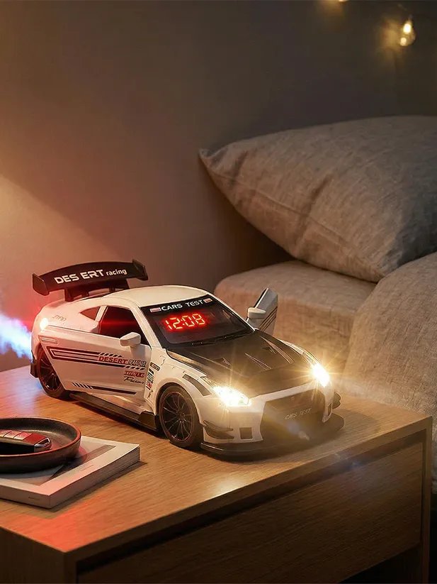 Hyper car Engine Sound Alarm Clock with LED & Mist Spray product image (2)