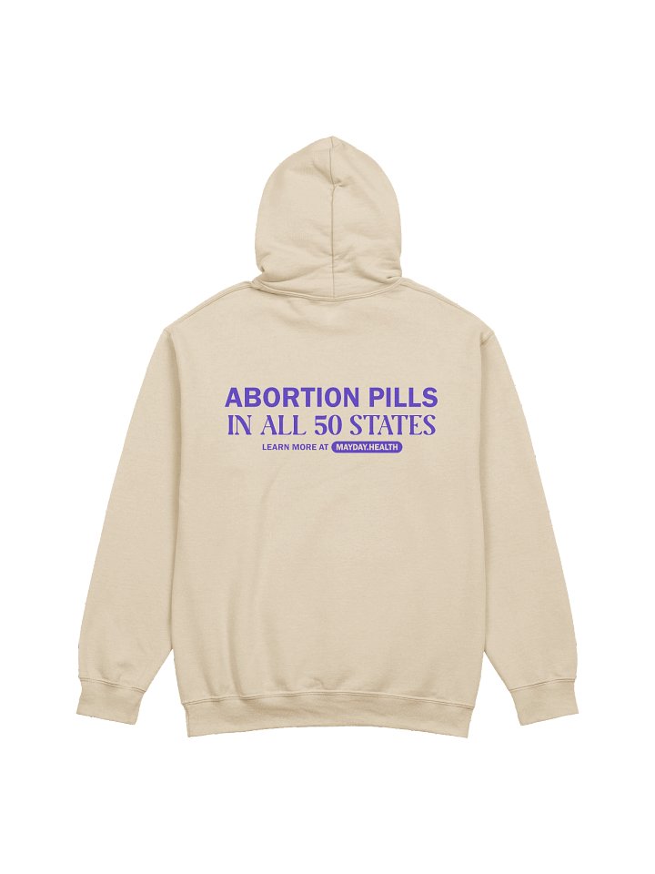 "Abortion Pills in All 50 States" Cream Hoodie product image (2)