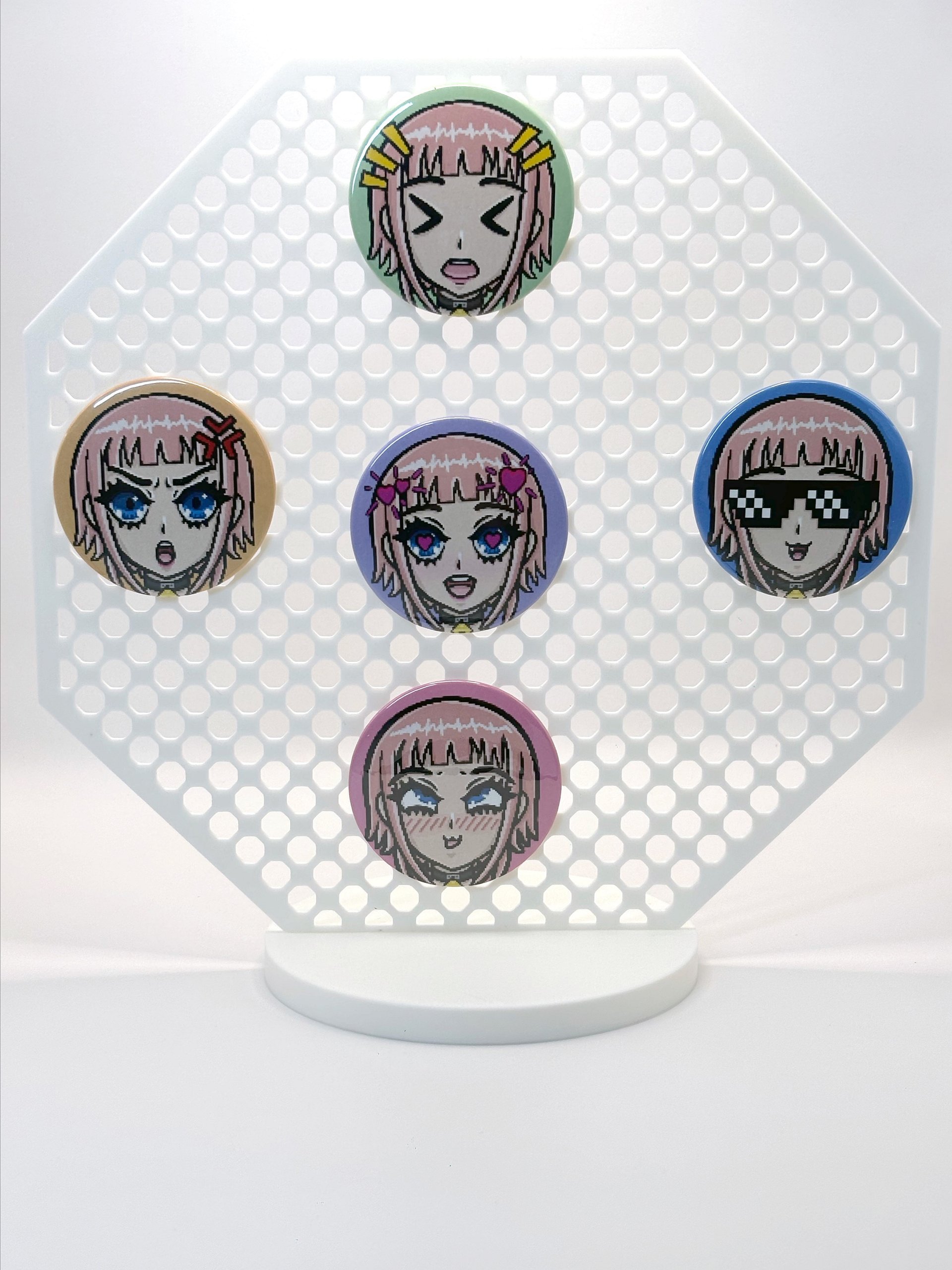 Momoko Mood Pins – 5-Piece Lewd Expression Set (2.25”) product image (7)