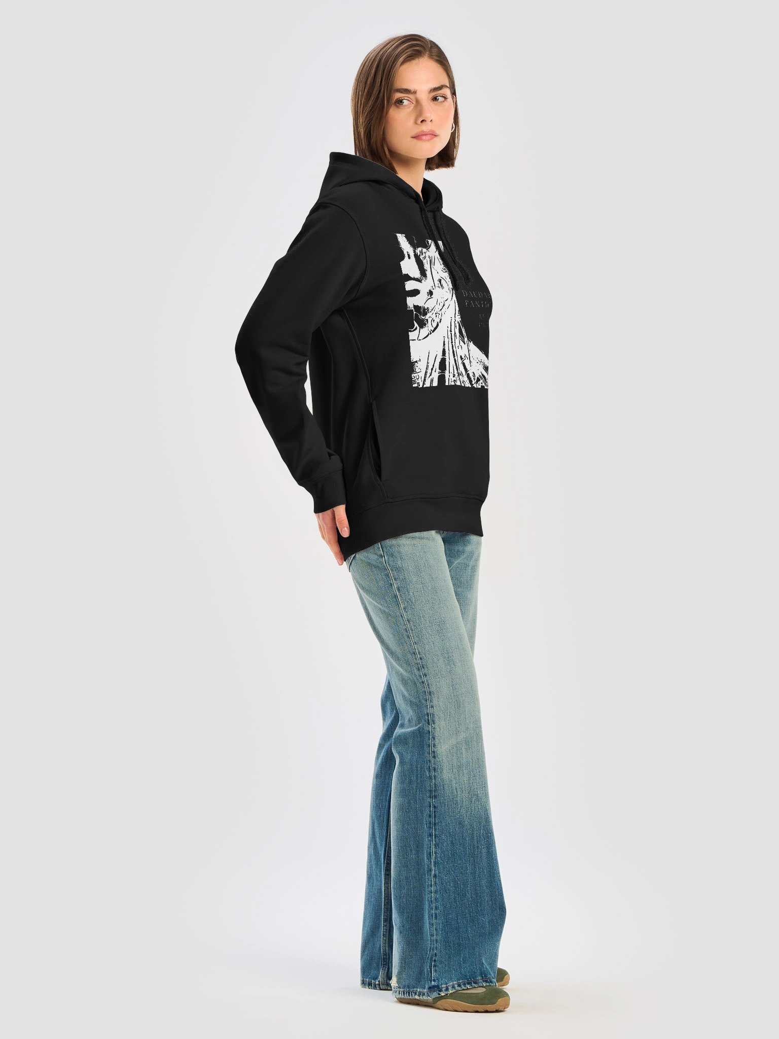 Dauðaró & Pantheïst — Af holdi og málmi Limited Edition Unisex Pocket Hoodie (Black) product image (8)