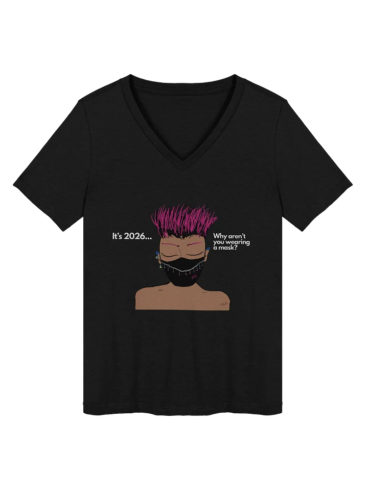 The Real Question v-neck tee product image (4)