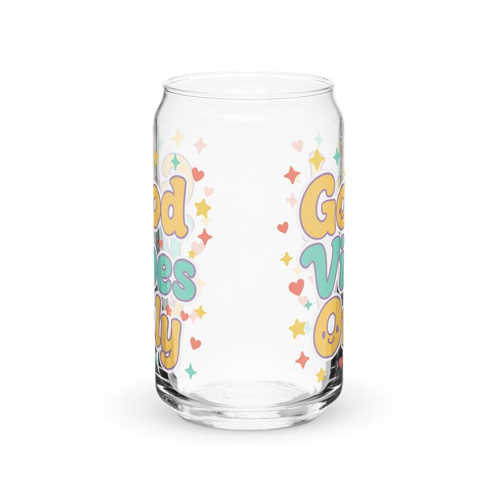 Good Vibes Only Can-Shaped Glass product image (2)