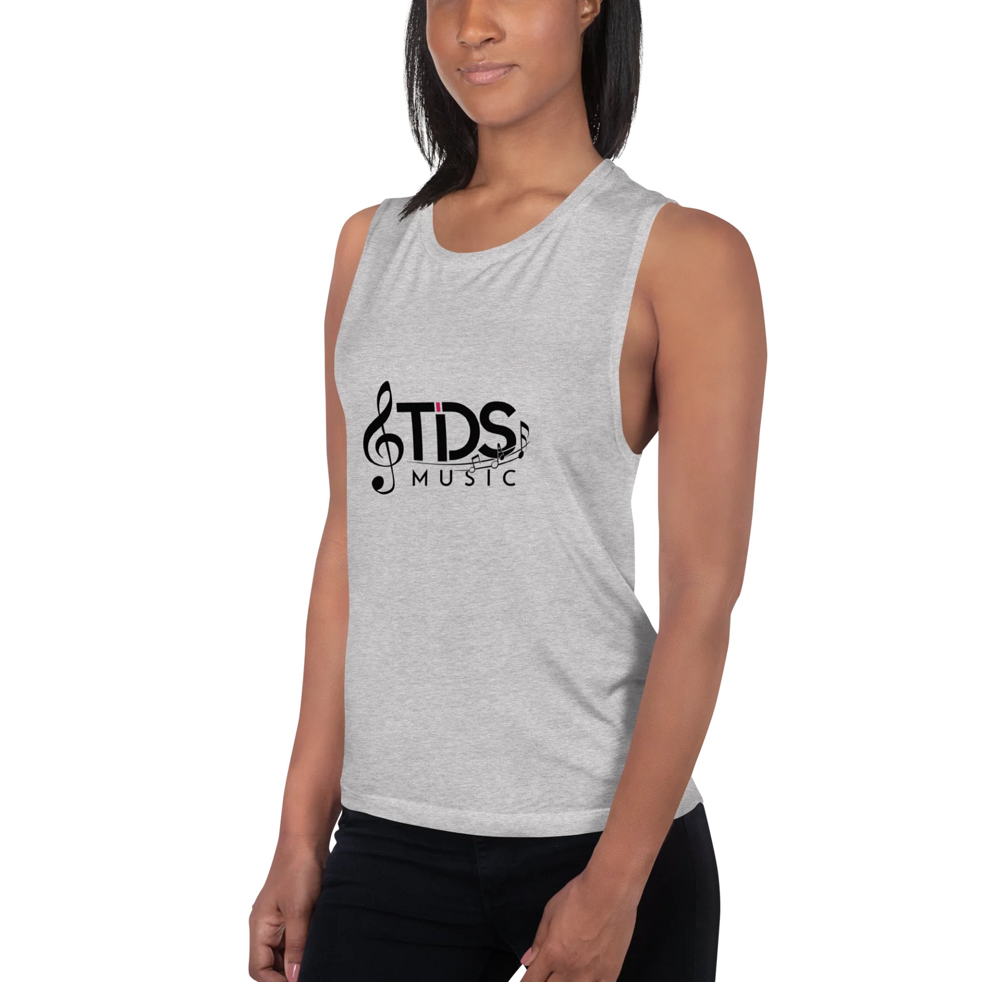 Women's TDS Music Flowy Muscle Tank - Lightweight, Regular Fit product image (3)