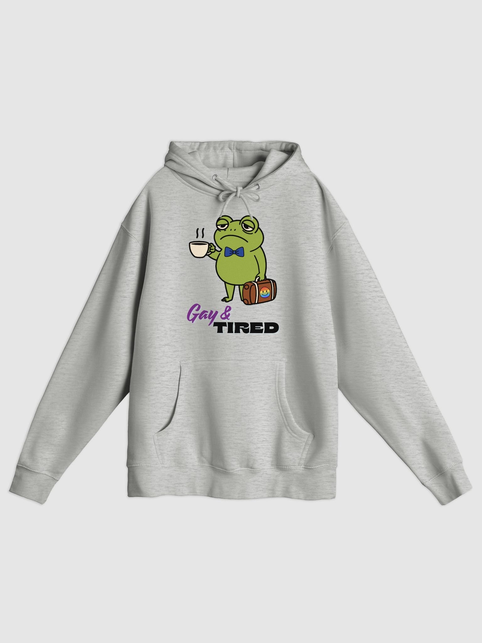 Gay & Tired Frog Hoodie (Unisex) product image (3)