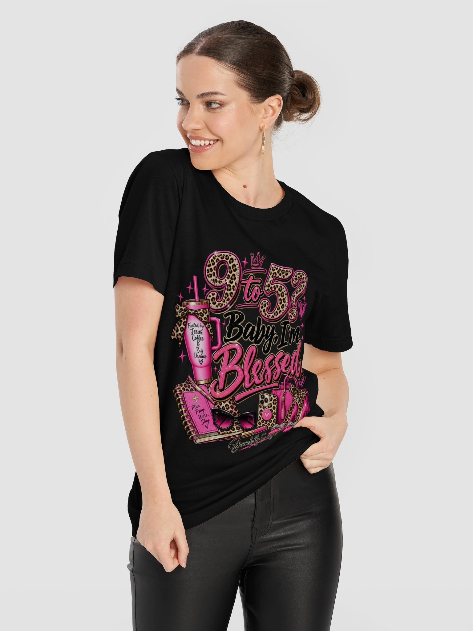 9 to 5? Baby, I’m Blessed Tee product image (72)