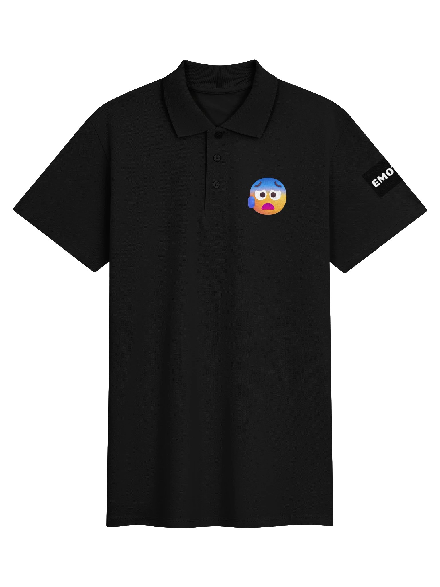 Anxious Face With Sweat Polo Shirt product image (1)