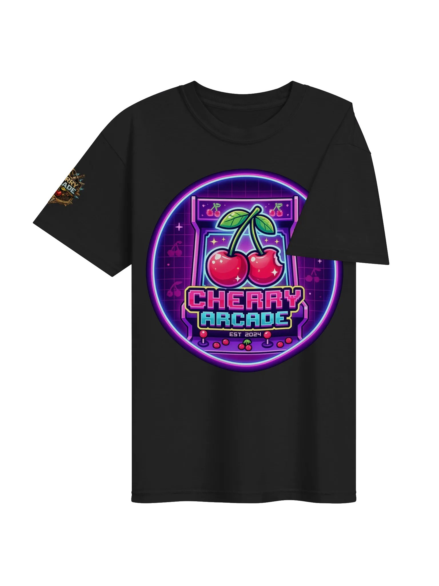 Cherry Arcade Neon Logo Tee product image (4)