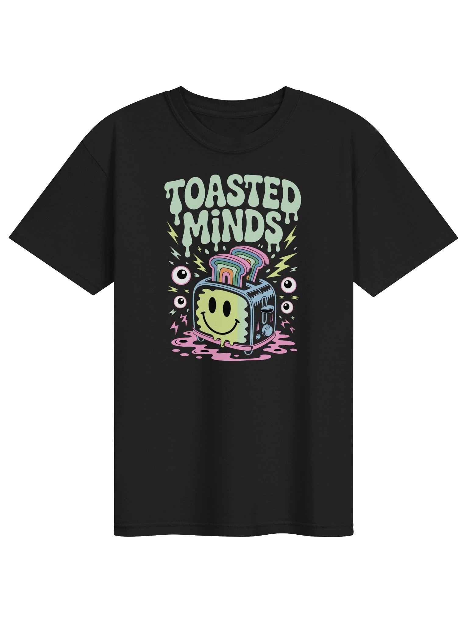 Toasted Minds Colorful Psychedelic Graphic T-Shirt product image (9)