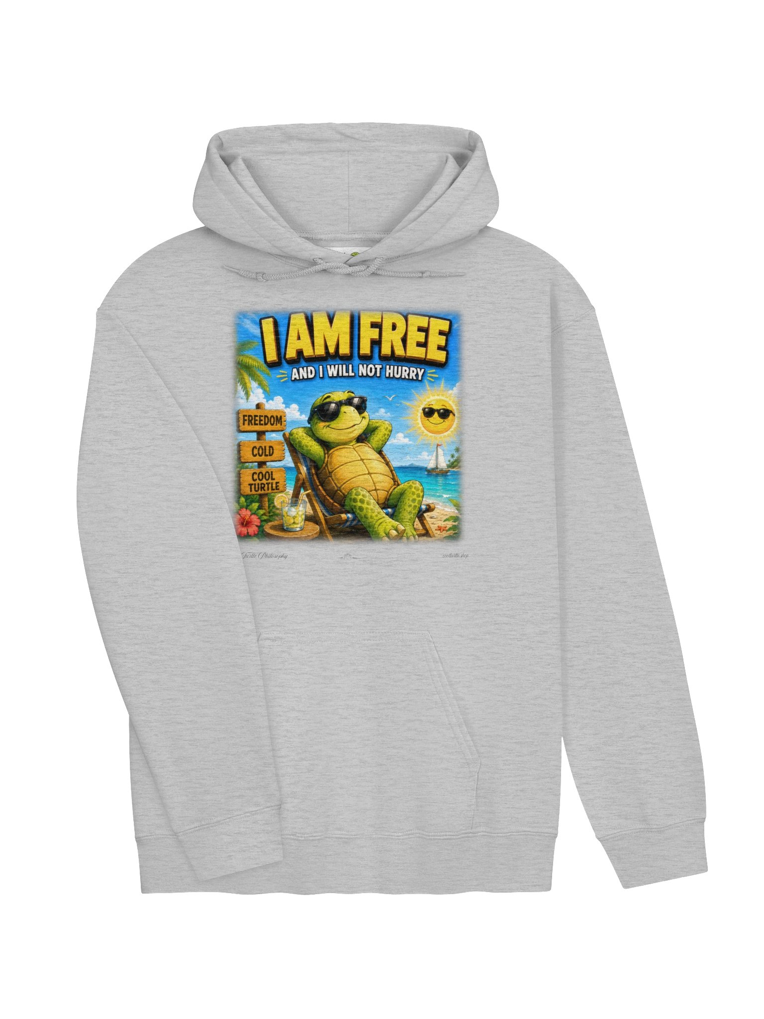 Cool Turtle Freedom Hoodie product image (2)