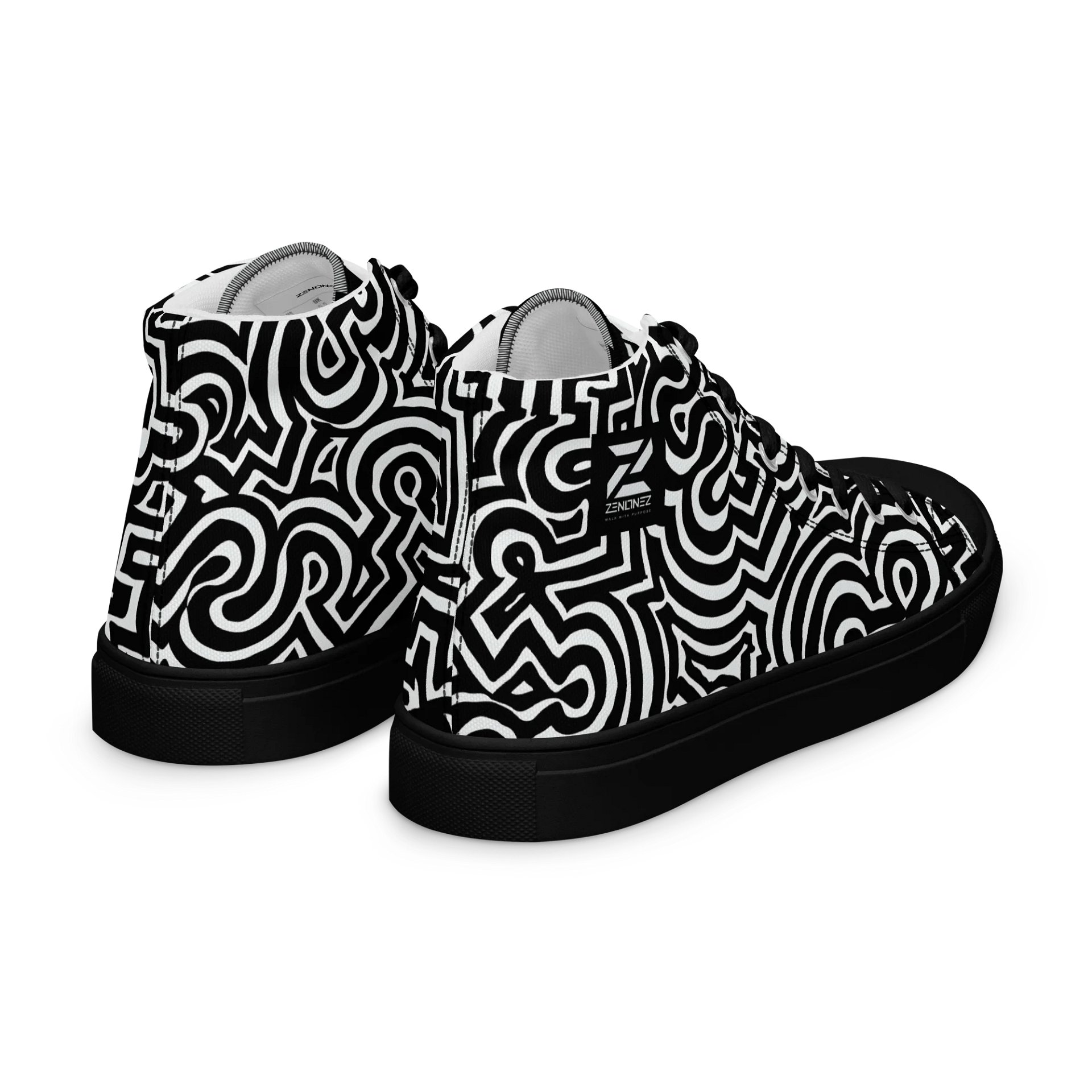 Optical Allusion Men's High Top Sneakers product image (7)