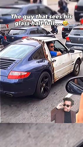At least he’s half way there. 

Credit: ( unknown )

#porsche #carlife #cruising #wishwish #carscoffeeandmischief