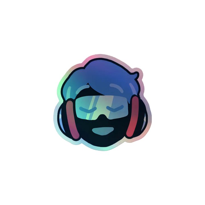 Spin Rhythm XD Relieved Jim Holographic Sticker product image (1)