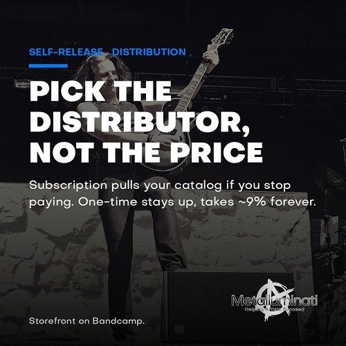 Two models, and the difference hits harder than the sticker price.

Subscription distributors like DistroKid take no cut and ...