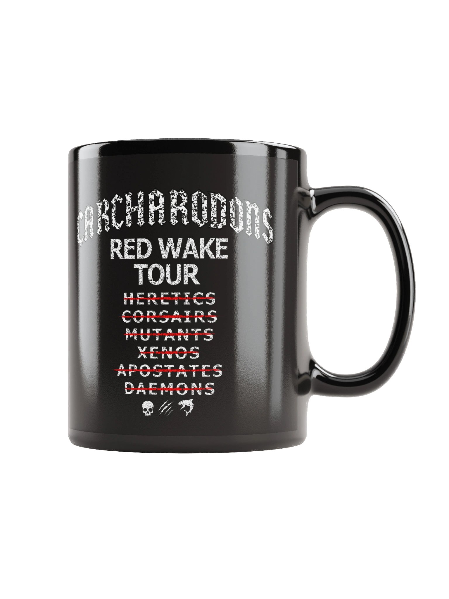 RED WAKE TOUR BLACK CERAMIC MUG product image (2)