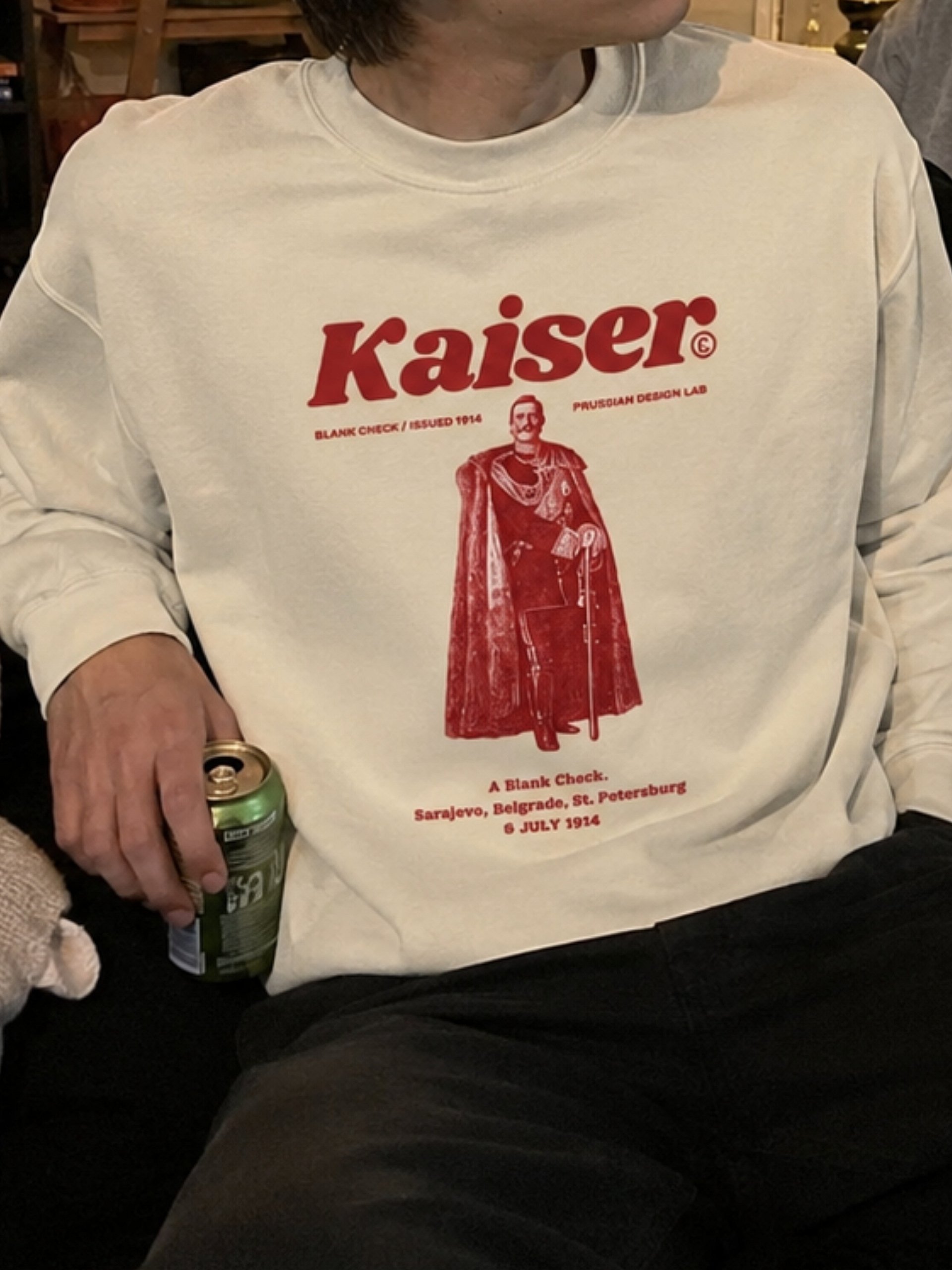 Kaiser's Blank Check Premium Sweatshirt product image (5)