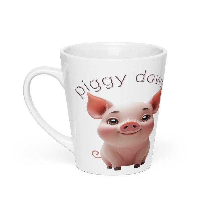 Piggy Down Latte Mug product image (1)