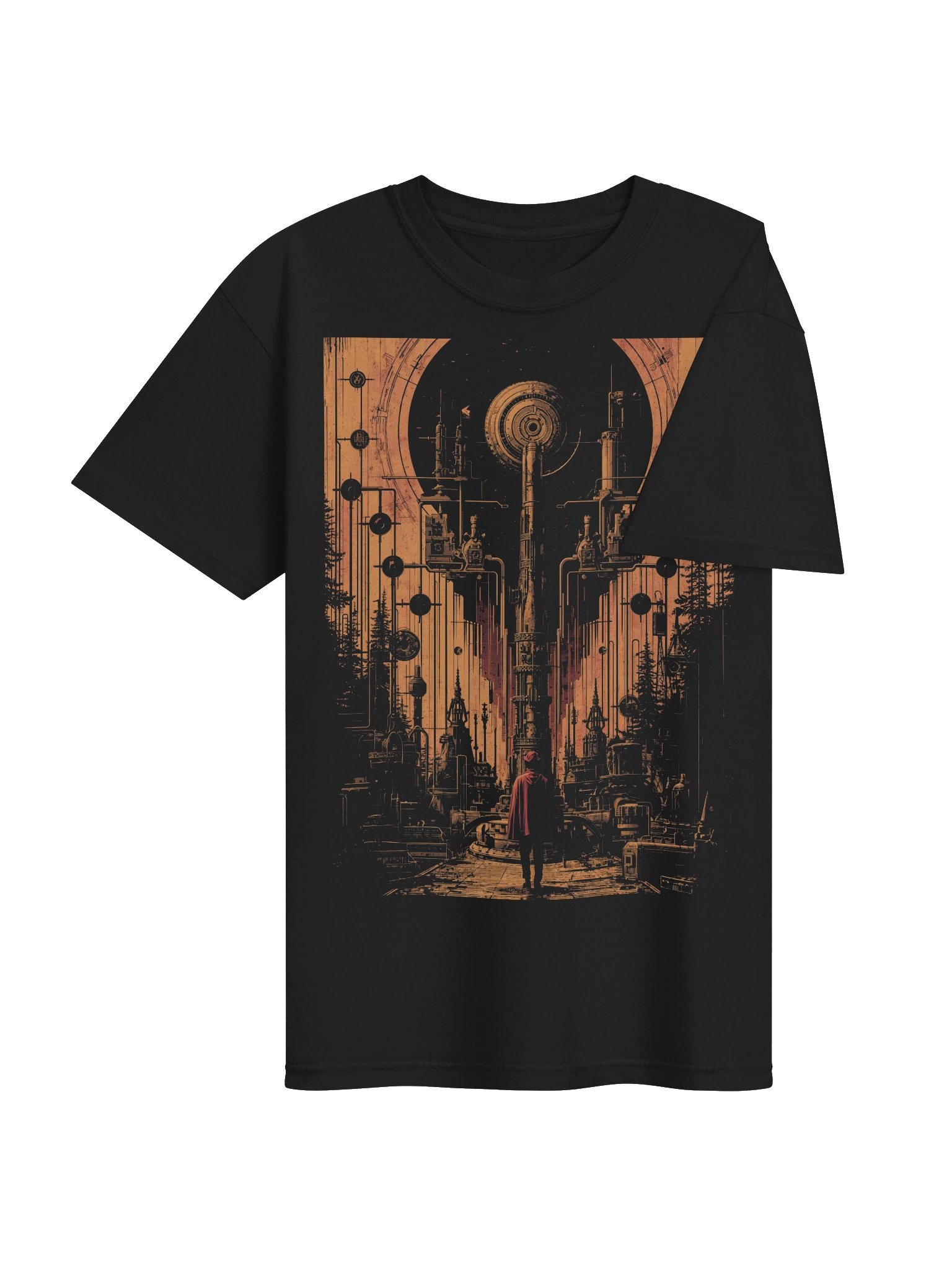 Red Cloak Machine Watcher Heaveyweight T-Shirt product image (3)